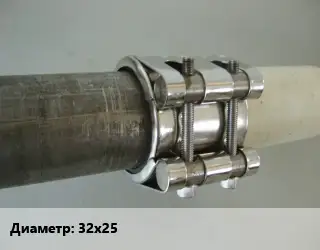 Межтрубное соединение 32х25 полиэтилен, сталь